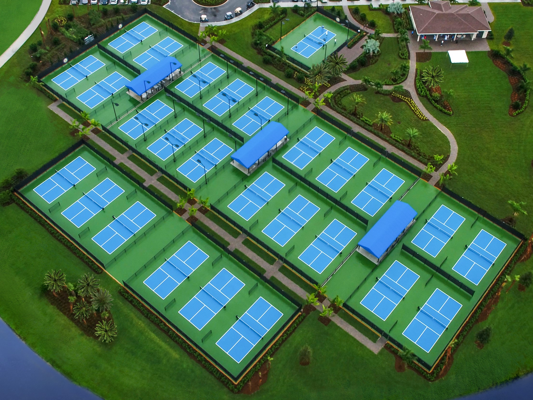 Sơn sân pickleball Êm chân với sơn DECOTURF USA 4 lớp nền nhựa